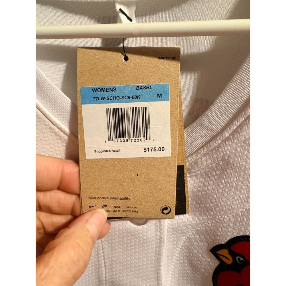St. Louis Cardinals Women's Baseball Shirt # 28 Sz M - Picture 6 of 10